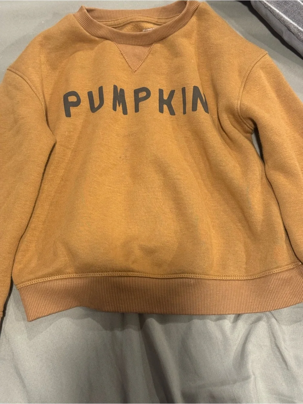 okie dokie Pumpkin Graphic Pullover - fall pumpkin toddler sweater